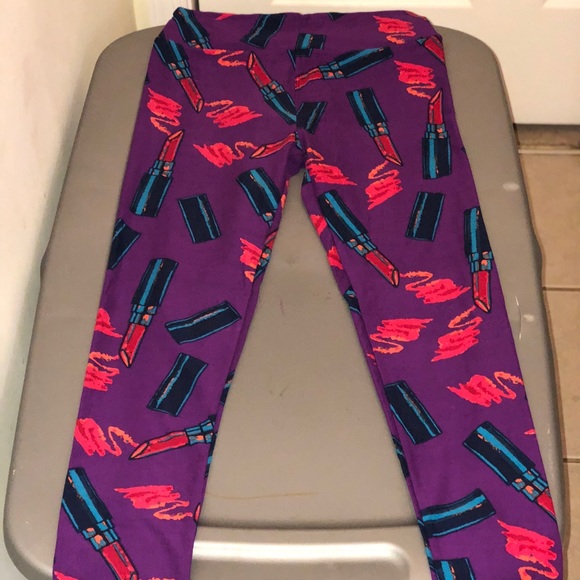 LulaRoe UNICORN Lipstick Leggings! - Picture 1 of 2